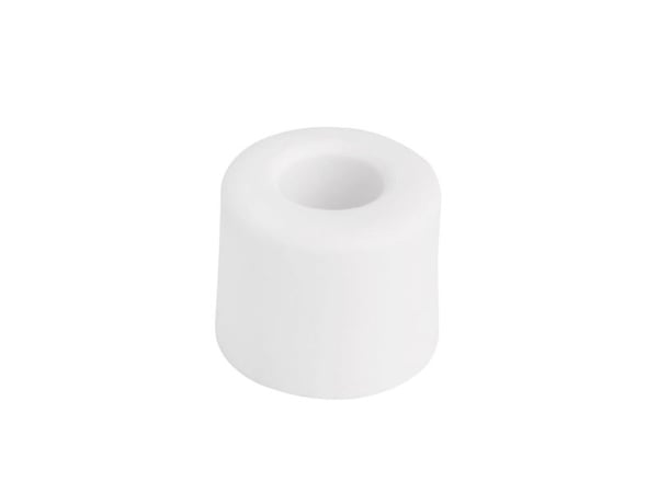 Dørhåndtak/stoppgummi 2,8 cm Ø 3,8 cm hvit
