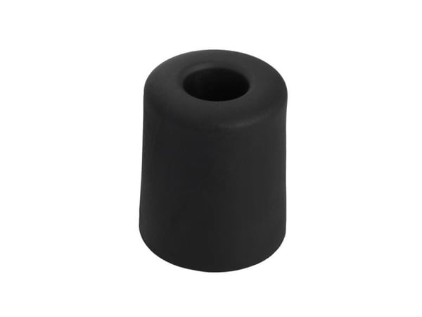 Dørstøtte husholdning 3,5 cm, Ø 3 cm, gummi, svart