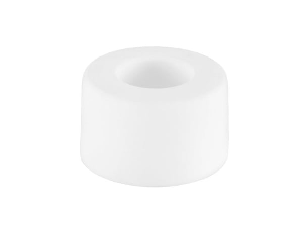 Dørstøtte for husholdning, 2,5 cm, Ø 4 cm, gummi, hvit