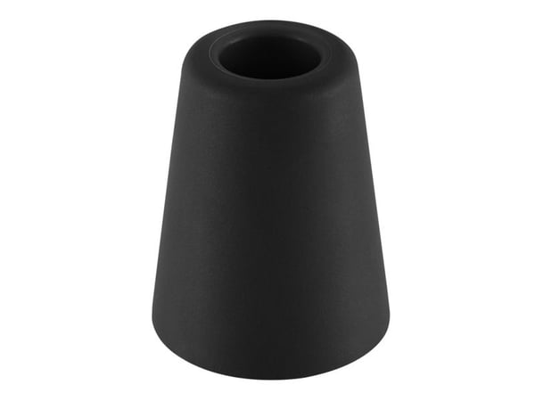 Dørstøtte for husholdning, 6 cm, Ø 4,8 cm, gummi, svart