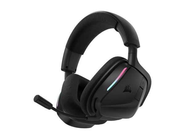 CORSAIR Gaming VOID v2 - Hodesett - full størrelse - Bluetooth / 2,4 GHz radiofrekvens - trådløs - karbon