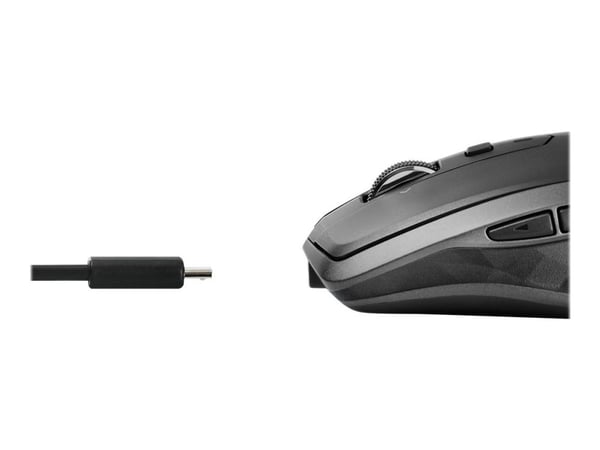 Logitech MX Anywhere 2S - Mus - ergonomisk - laser - 7 knapper - trådløs - Bluetooth - grafitt