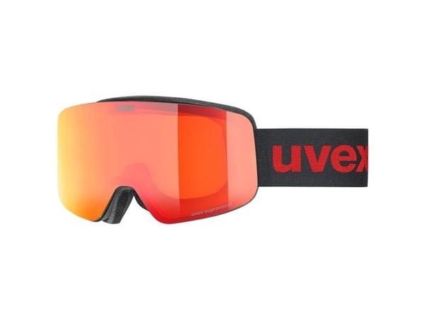 UVEX SKI EYEWEAR PWDR FM BLACK MATT / MIRROR RED (S2) (S5508503030) - Uni