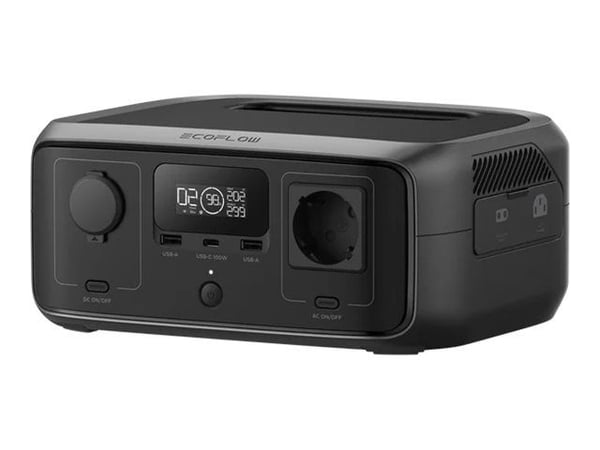 EcoFlow RIVER 3 Portable Power Station - 245Wh capacity, 300W rated output, X-Boost up to 600W