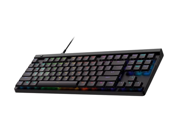 Logitech G G515 RAPID - Tastatur - lav profil, analog - TKL - bakgrunnsbelyst - USB - QWERTY - US International - svart