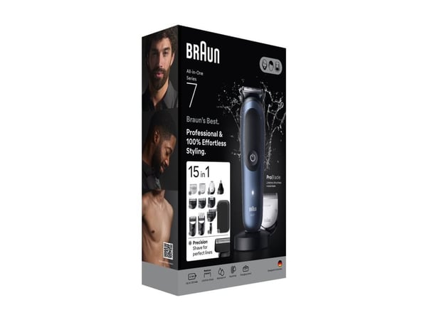 Braun All-in-One Series 7 AIO7580 - Trimmer - sladdlös - deep blue