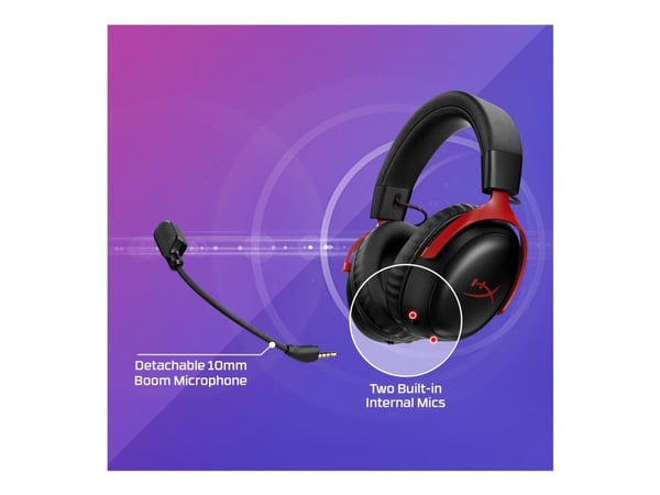 HyperX Cloud III S trådlösa hörlurar svart