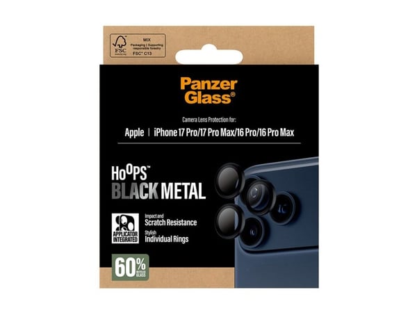 PANZERGLASS HOOPSBLACK LENSPR IPHONE 17 PRO/17 PRO MAX/16 PRO/