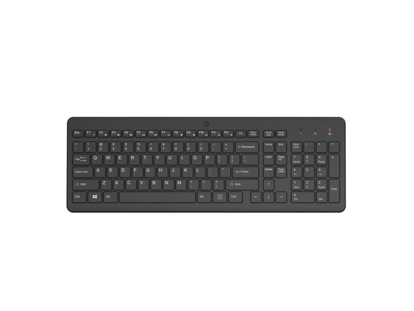 HP 220 - Tastatur - trådløs - 2.4 GHz - svart - resirkulerbar emballasje