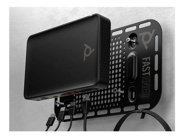HP Poly Studio G62 - Videokonferansesystem - Certified for Microsoft Teams, Certified for Poly Video - svart - med Mounting Plate Kit - power adapt...