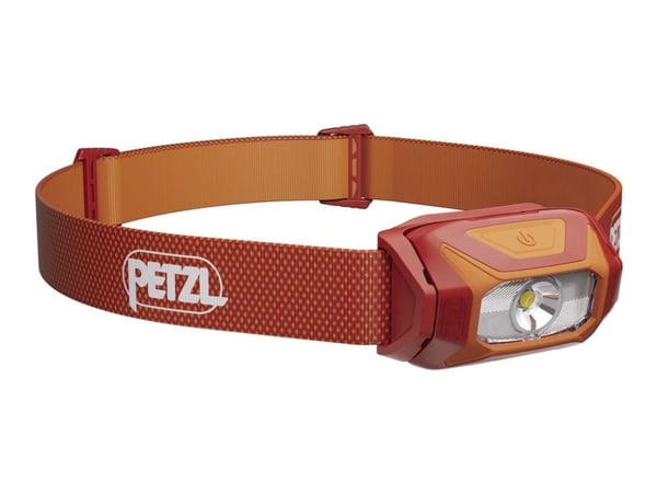 Petzl Tikkina, Taskulamppu otsanauhalla, Punainen, Painikkeet, IPX4, LED, 1 lamppua