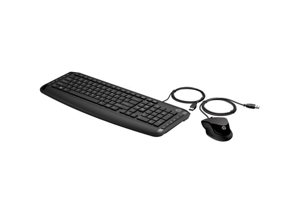 HP Pavilion 200 - Tastatur- og mussett - USB - Pan Nordic - svart - for HP 21, 22, 24, 27; Pavilion 24, 27, TP01