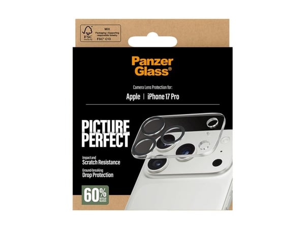 PanzerGlass PicturePerfect - Linsebeskytter for mobiltelefon - gjennomsiktig - for Apple iPhone 17 Pro