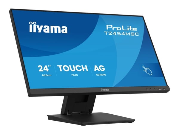 iiyama ProLite T2454MSC-B3AG - LED-skjerm - 24" (23.8" synlig) - berøringsskjerm - 1920 x 1080 Full HD (1080p) @ 83 Hz - IPS - 300 cd/m² - 1000:1 -...