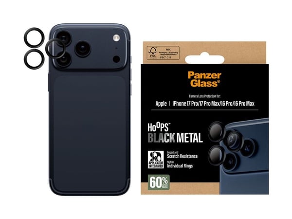 PANZERGLASS HOOPSBLACK LENSPR IPHONE 17 PRO/17 PRO MAX/16 PRO/
