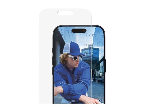 PanzerGlass - Skjermbeskyttelse for mobiltelefon - klassisk passform med EasyAligner - glass - blank - for Apple iPhone 17 Pro