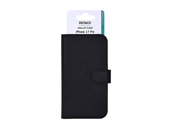 Deltaco MCASE-WIPN17P, Folio-kotelo, Apple, iPhone 17 Pro, musta