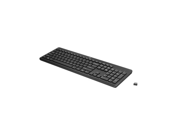 HP 230 - Tastatur - trådløs - 2.4 GHz - AZERTY - Belgisk - svart