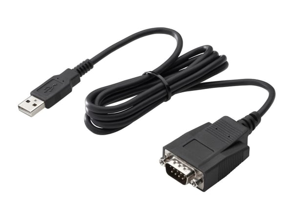 HP - Seriell adapter - USB - RS-232 x 1 - svart - for HP 34, Z1 G9; Elite 600 G9, 800 G9, t655; Pro 260 G9, 400 G9, t550; ProOne 440 G9