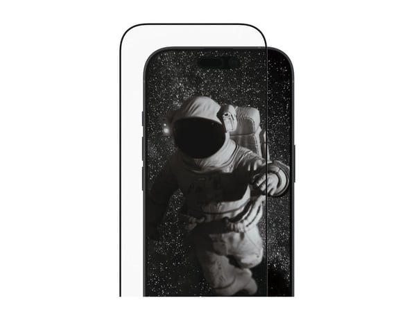 PanzerGlass Ceramic Protection II - Skjermbeskyttelse for mobiltelefon - ultravid passform m. EasyAligner - glass - rammefarge svart - for Apple iP...