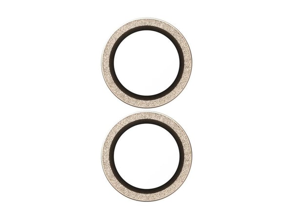 PanzerGlass Hoops - Linsskydd för mobiltelefon - glitterguld - för Apple iPhone 16, 16 Plus, 17