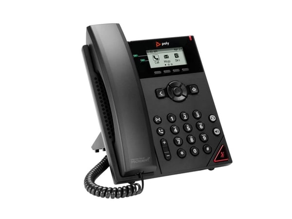 HP Poly VVX 150 - VoIP-telefon - 3-riktad samtalsförmåg - SDP - 2 linjer