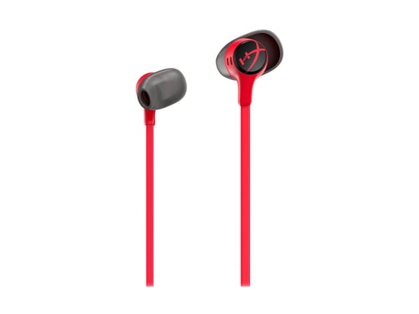 HyperX Cloud Earbuds II - Ørepropper med mikrofon - i øret - kablet - 3,5 mm jakk - rød