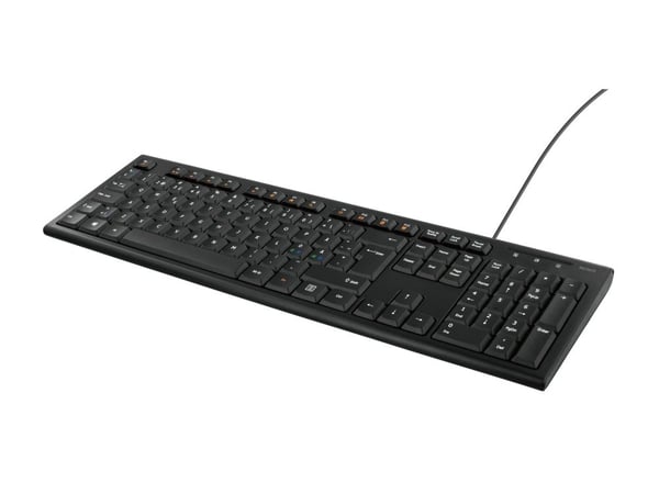 DELTACO TB-626-C - Tastatur - full size - USB - QWERTY - Nordisk - svart