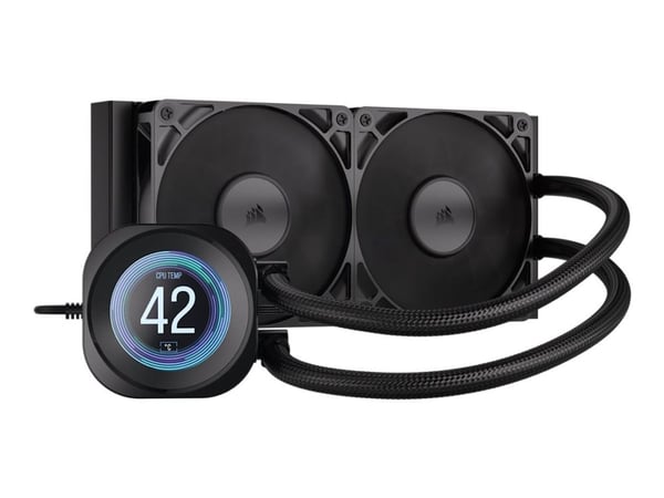 CORSAIR Nautilus 240 RS - Væskekjølesystem for prosessor - Radiatorstørrelse: 240 mm - (for: AM5, AM4, LGA1851, LGA1700) - kobber - 120 mm - svart