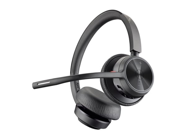 HP Poly Voyager 4320 - Voyager 4300 UC series - hodesett - on-ear - Bluetooth - trådløs, kablet - USB-A - svart - Certified for Microsoft Teams, Zo...