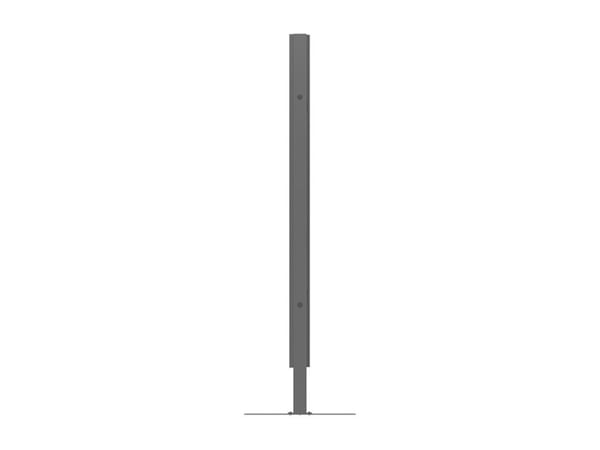 Multibrackets M Pro Series - Stativ - for digitalt skiltingspanel - rammetotem - stål - svart - skjermstørrelse: 75" - plassering på gulv