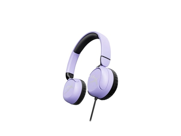 HyperX Cloud Mini - Hodesett - on-ear - kablet - aktiv støydemping - 3,5 mm jakk - lavendel