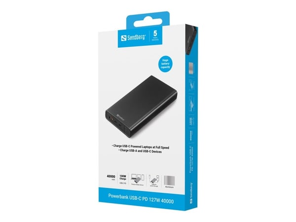 Sandberg Powerbank USB-C PD 100W 38400 mah