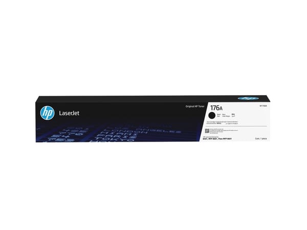 HP 176A - Svart - original - LaserJet - boks - tonerpatron (W1760A) - for P/N: 9S187A#B19, AJ7J3A#BGJ, AQ1E3A#202, AQ1E3A#ABG, AQ1E3A#ABH, AQ1E3A#B...