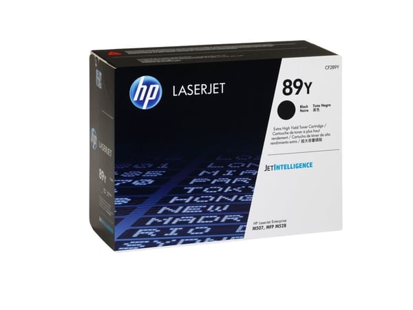 HP 89Y - Høykapasitets - svart - original - LaserJet - tonerpatron (CF289Y)