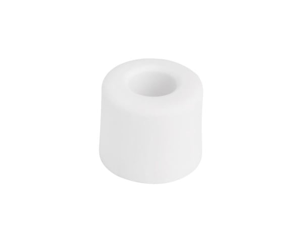 Dørhåndtak/stoppgummi 2,8 cm Ø 3,8 cm hvit