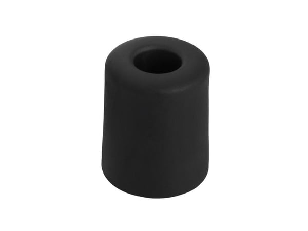 Dørstøtte husholdning 3,5 cm, Ø 3 cm, gummi, svart