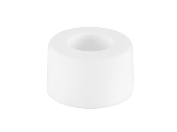 Dørstøtte for husholdning, 2,5 cm, Ø 4 cm, gummi, hvit