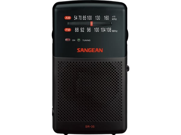 Sangean Pocket 100, Bærbar, AM, FM, Sort