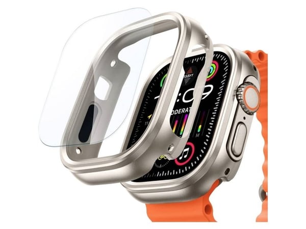 Beskyttelsessett for Apple Watch Ultra ESR 49mm (etui + glass) (titan)