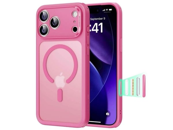 ESR-skal Apple iPhone 17 Pro Max rosa, transparent MagSafe-kompatibelt 1A86400501