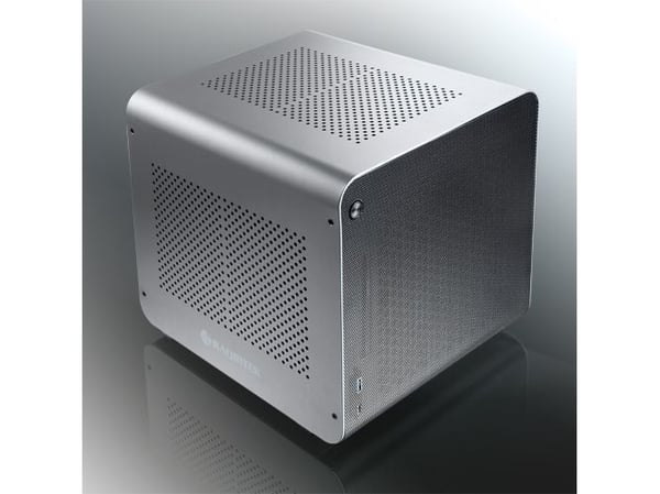 Raijintek METIS EVO AL Mini-ITX-kotelo - hopea