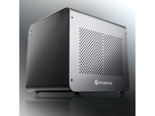 Raijintek METIS EVO AL Mini-ITX-kotelo - hopea