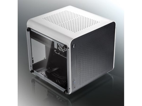 Raijintek METIS EVO TG Mini-ITX Case, härdat glas - vit