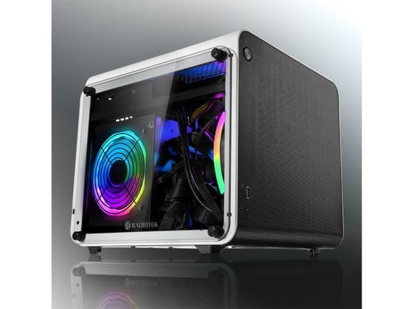 Raijintek METIS EVO TG Mini-ITX Case, härdat glas - vit