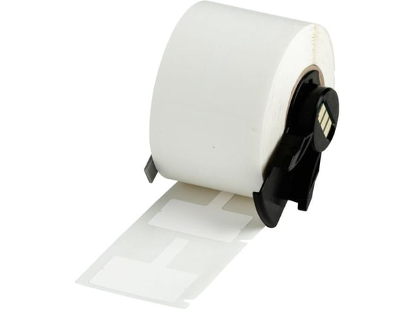 Brady B-425A - Polypropylen (PP) - mat - permanent akryllisk klæbemiddel - hvid - 20 x 30 mm 250 etikette(r) (1 rulle(r) x 250 etiketter - for Brad...