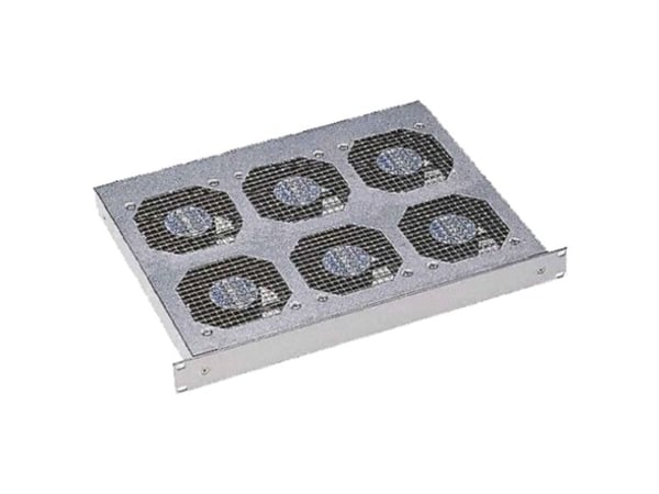 SCHROFF fläktbricka för rack - med 6 fläktar - 1U - 48,3 cm (19")
