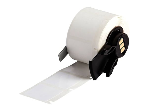 Brady, M6-19-423, polyester, hvit, blank, 25,40 x 25,40 mm, permanent (250 E.) (174220)