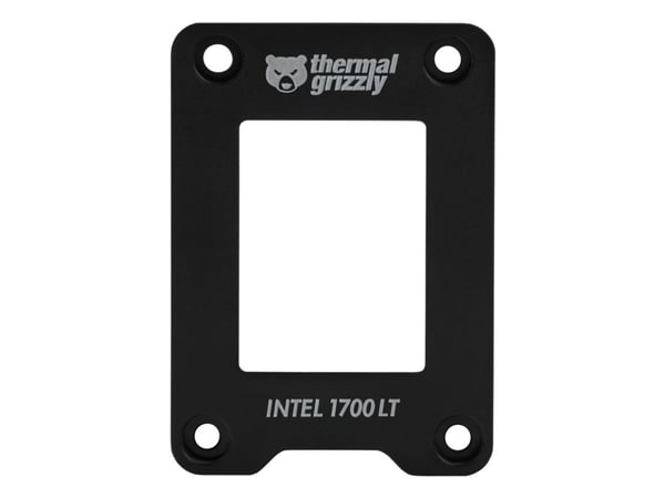 Thermal Grizzly CPU Contact Frame, Kehikon päivityspakkaus, Akryylinitriilibutadieenistyreeni (ABS), musta, LGA 1700, 51 mm, 71 mm