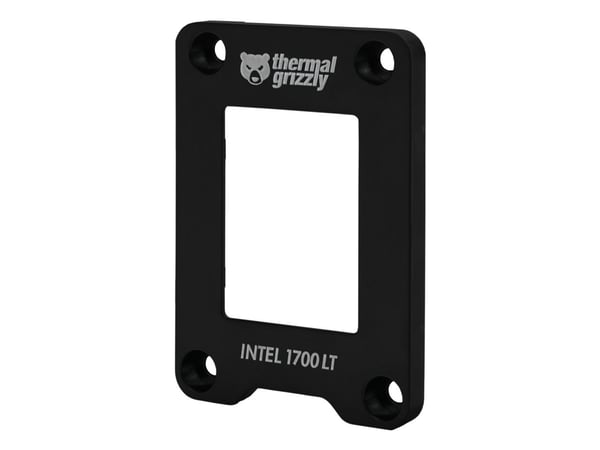 Thermal Grizzly CPU Contact Frame, Uppgraderingssats för ram, Akrylnitrilbutadienstyren (ABS), Svart, LGA 1700, 51 mm, 71 mm